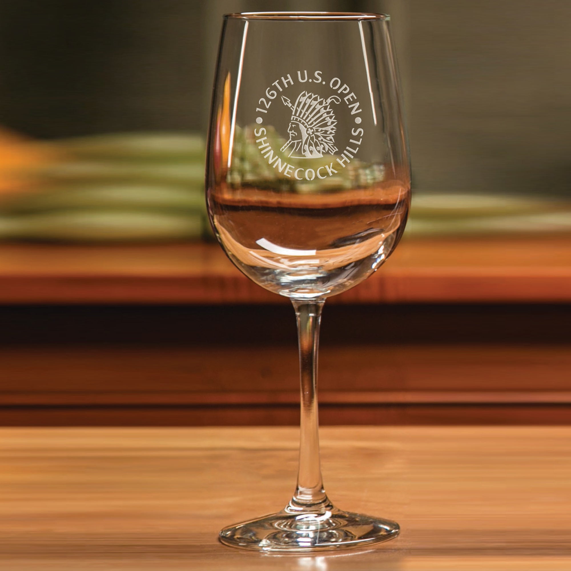 Sterling Cut Glass - U.S. Open Stemmed Wine Glass (Set of 2)  USGA  Corporate Merchandise