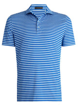 Load image into Gallery viewer, Men&#39;s Perforated Stripe Tech Jersey Polo (4 Colors)
