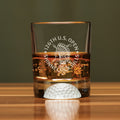 Sterling Cut Glass - U.S. Open Fore Double Old Fashioned Glass (Set of 2)