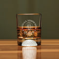 Sterling Cut Glass - U.S. Senior Open Fore Double Old Fashioned Glass (Set of 2)