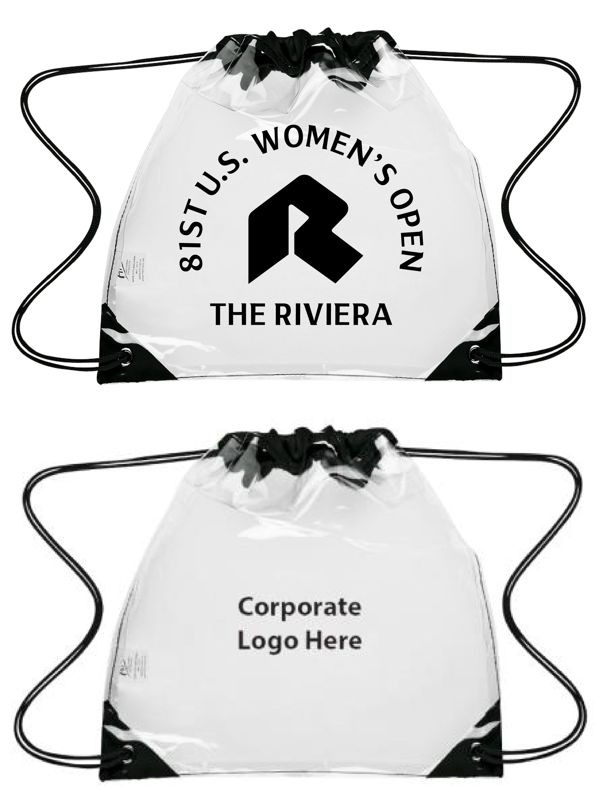 Tournament Solutions - U.S. Women's Open Clear Drawstring Bag