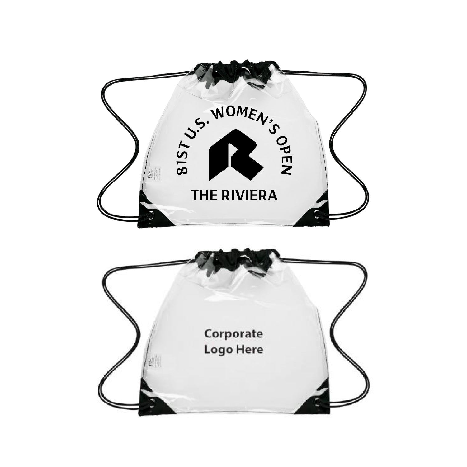 Tournament Solutions - U.S. Women's Open Clear Drawstring Bag