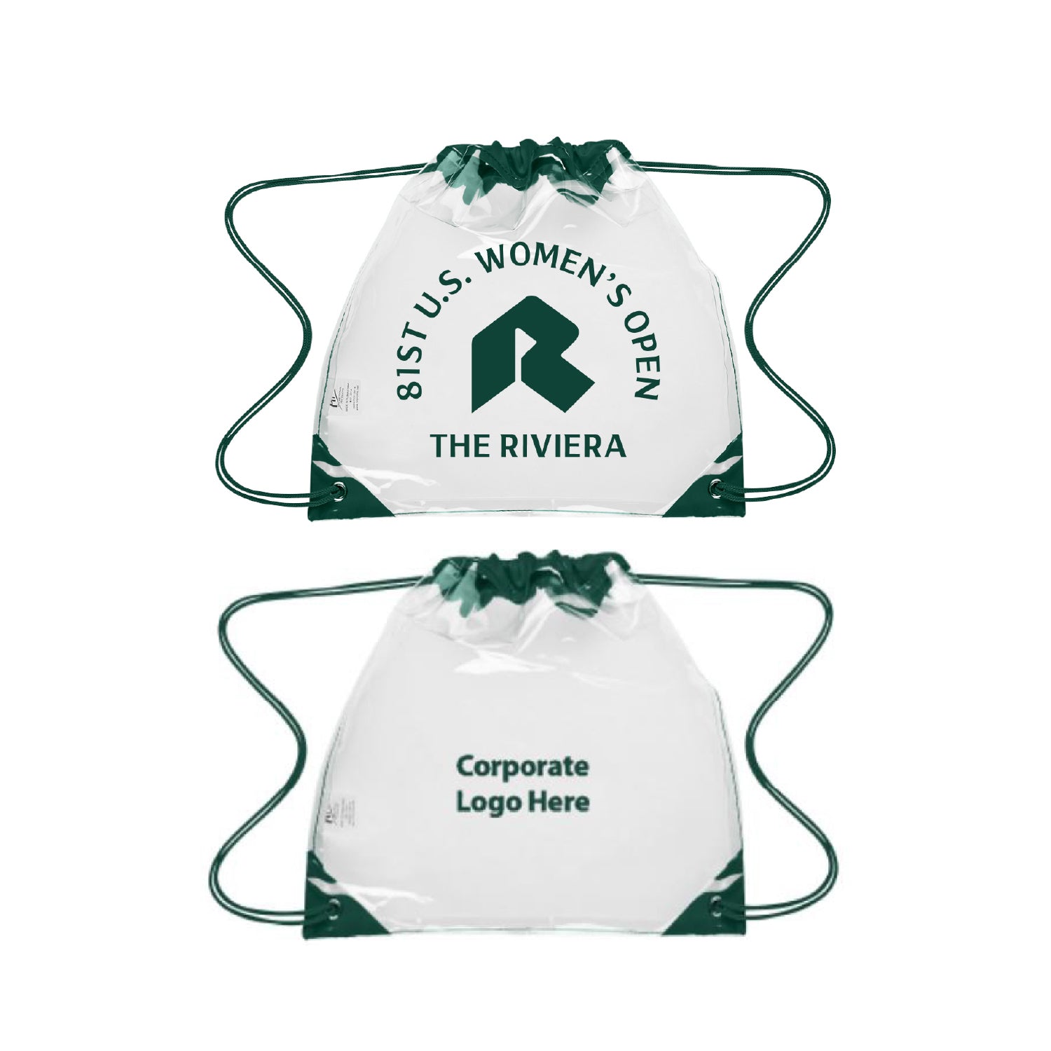 Tournament Solutions - U.S. Women's Open Clear Drawstring Bag