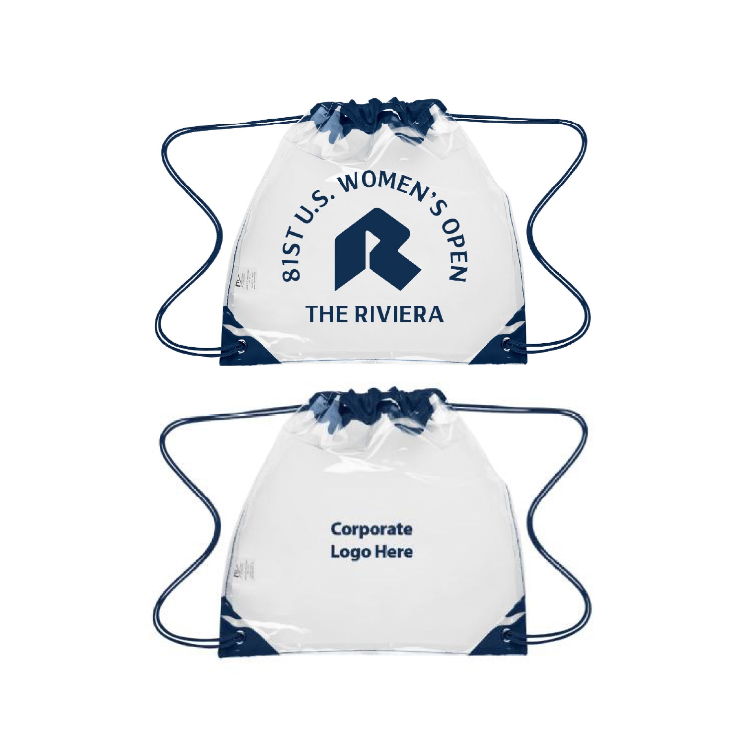 Tournament Solutions - U.S. Women's Open Clear Drawstring Bag