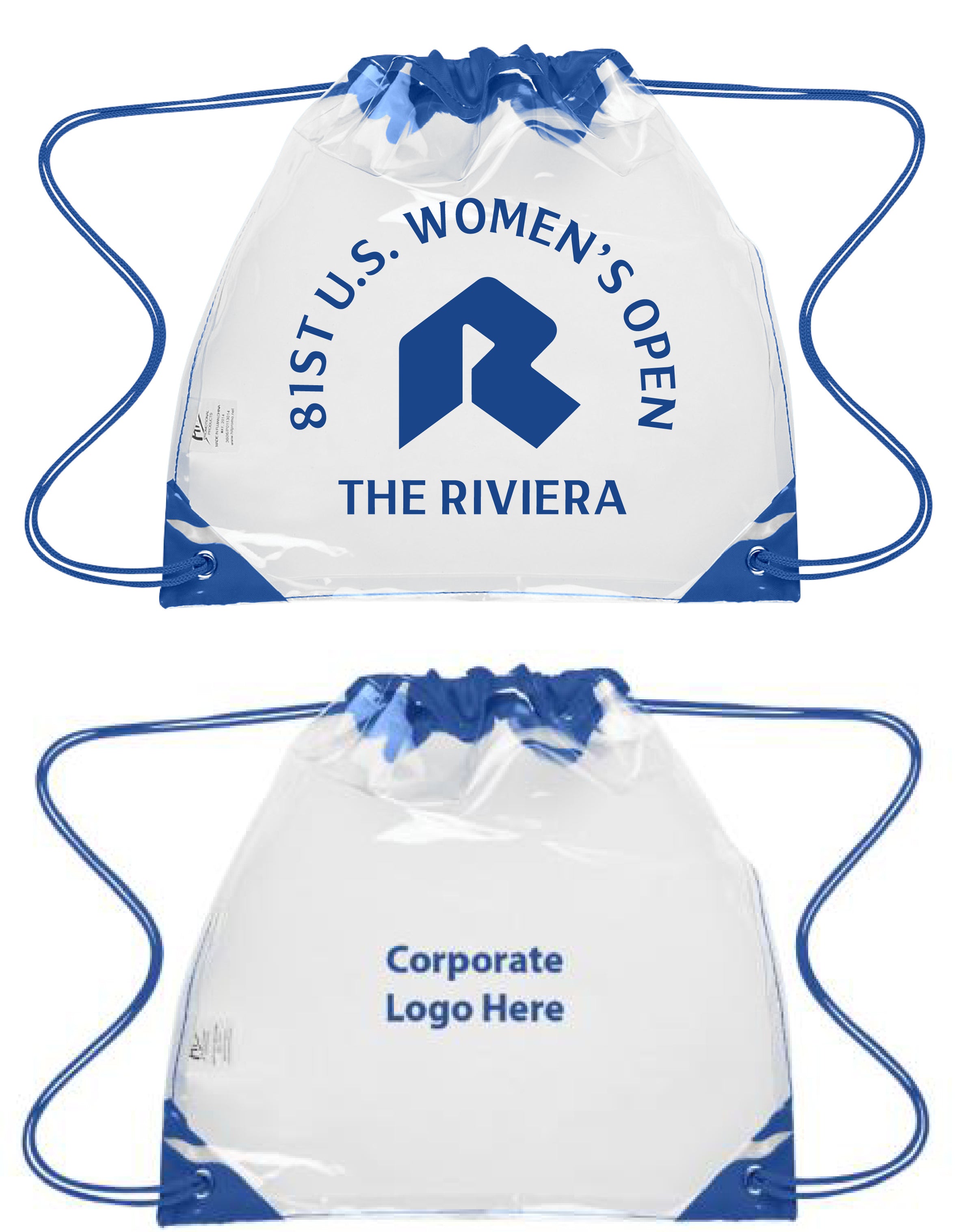 Tournament Solutions - U.S. Women's Open Clear Drawstring Bag