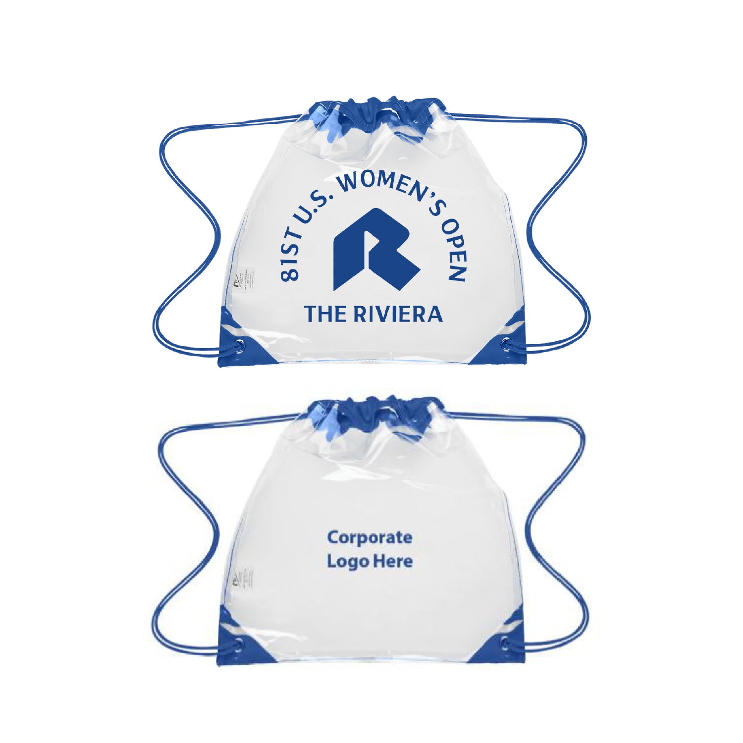 Tournament Solutions - U.S. Women's Open Clear Drawstring Bag