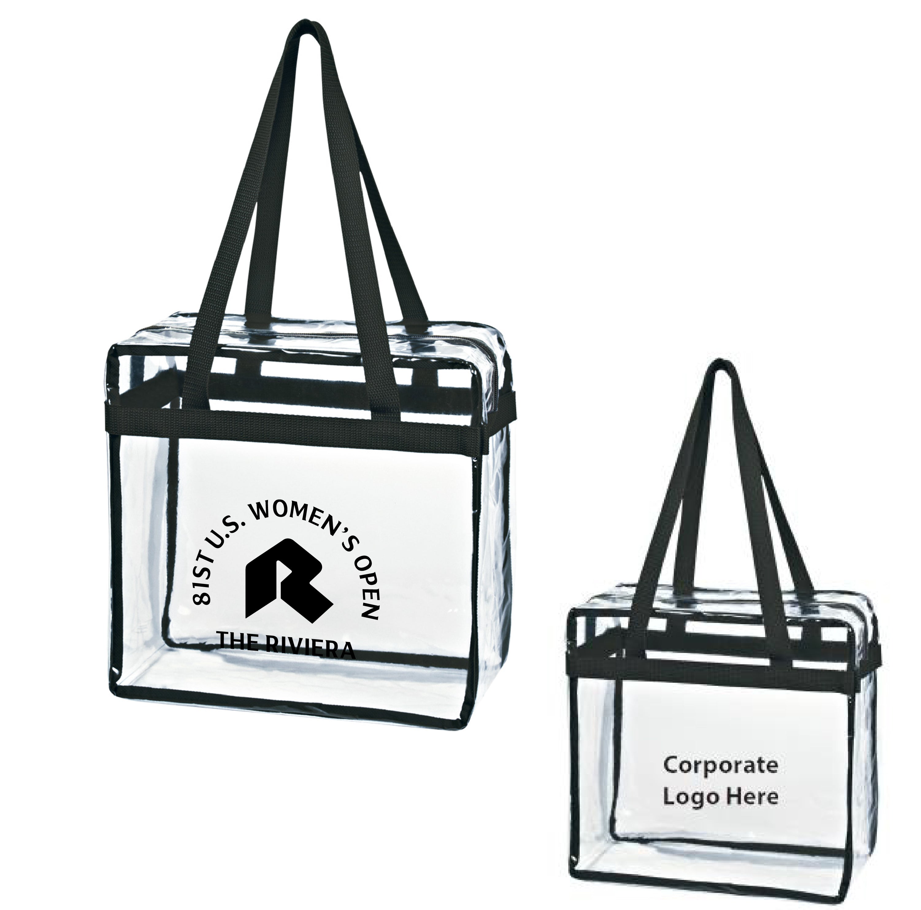 Tournament Solutions - U.S. Women's Open Clear Zipper Tote