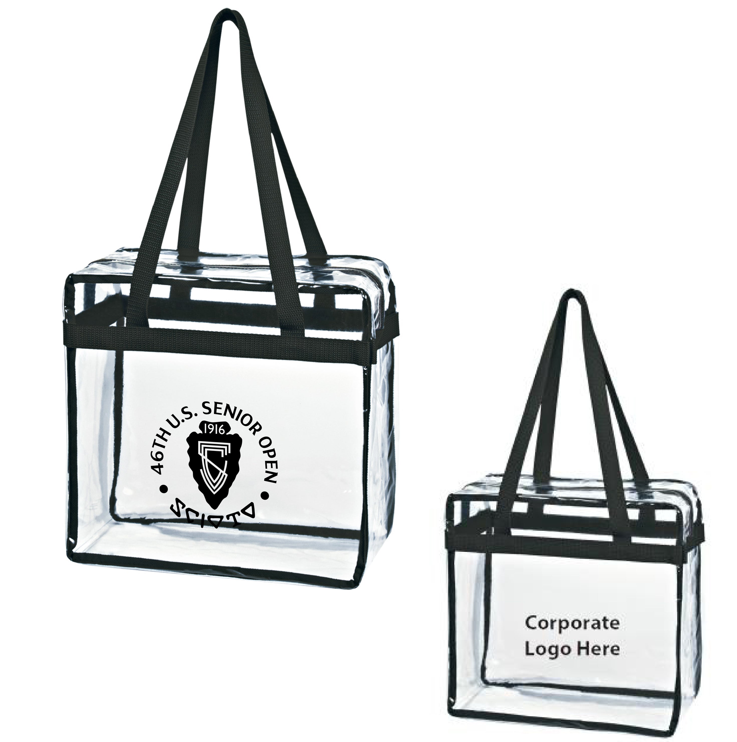 Tournament Solutions - U.S. Senior Open Clear Zipper Tote