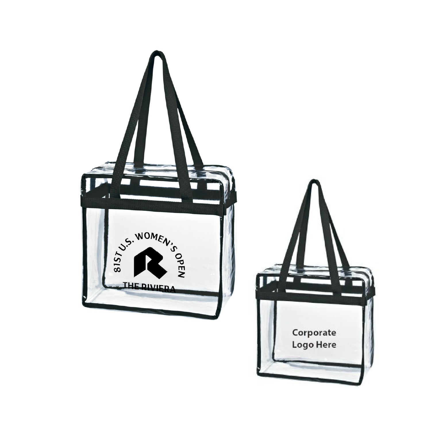 Tournament Solutions - U.S. Women's Open Clear Zipper Tote