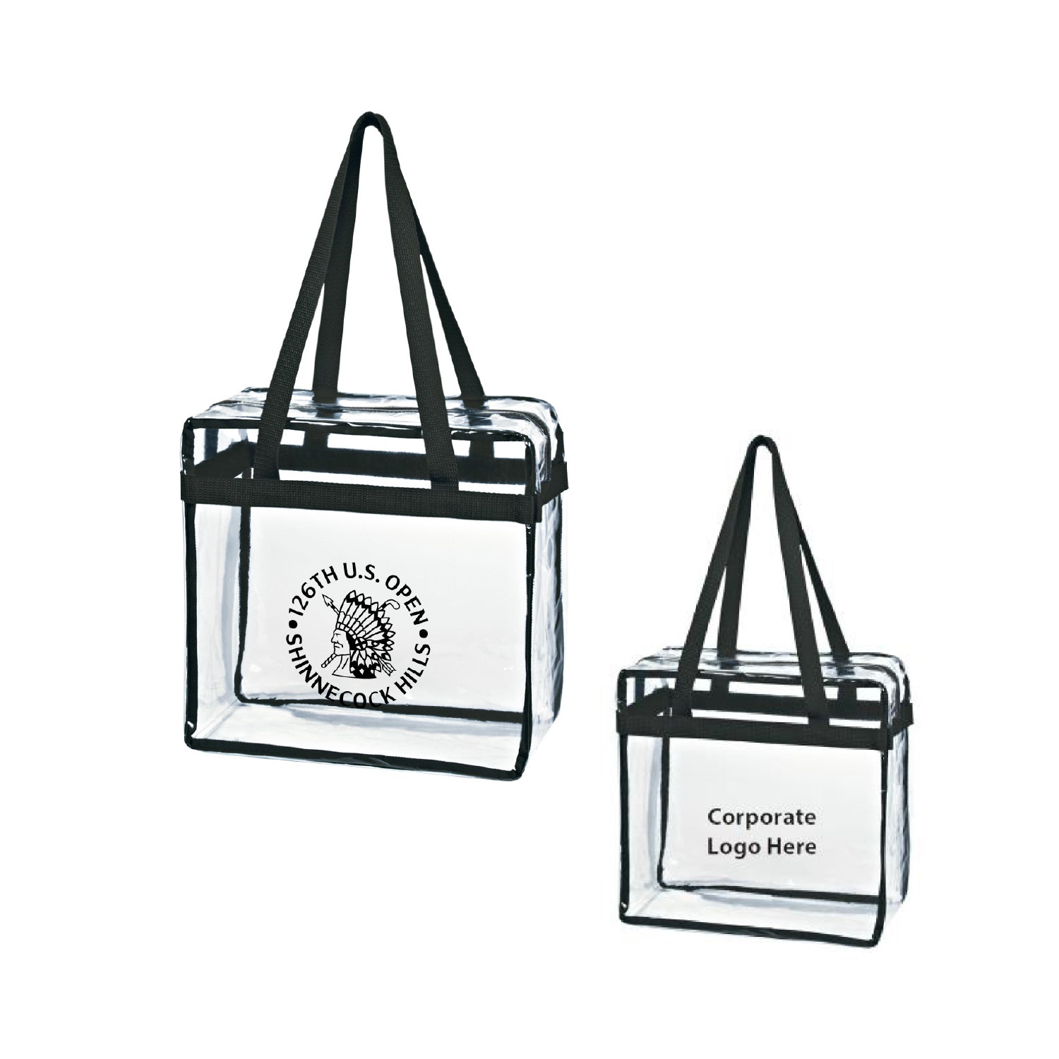 Tournament Solutions - U.S. Open Clear Zipper Tote