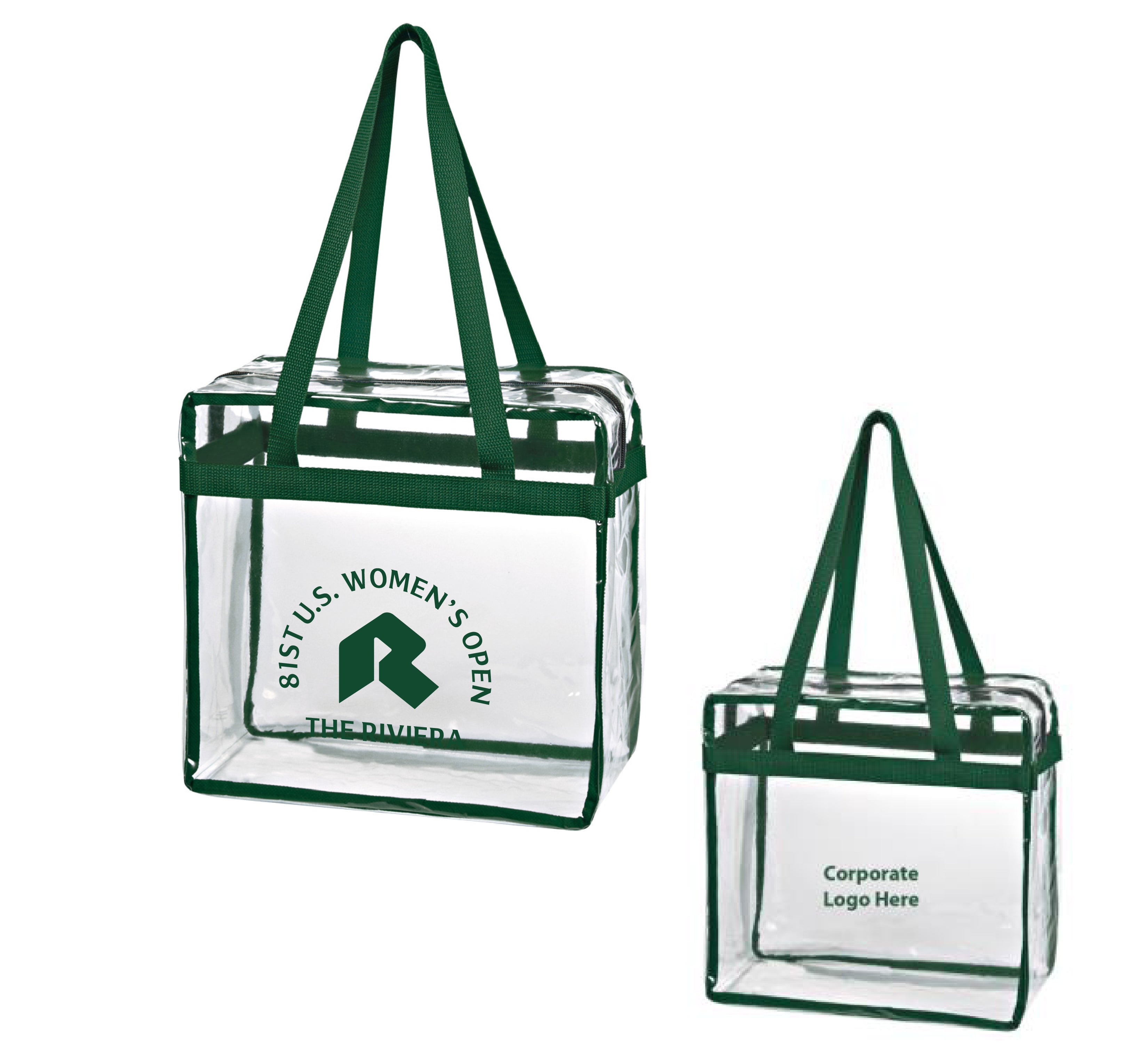 Tournament Solutions - U.S. Women's Open Clear Zipper Tote