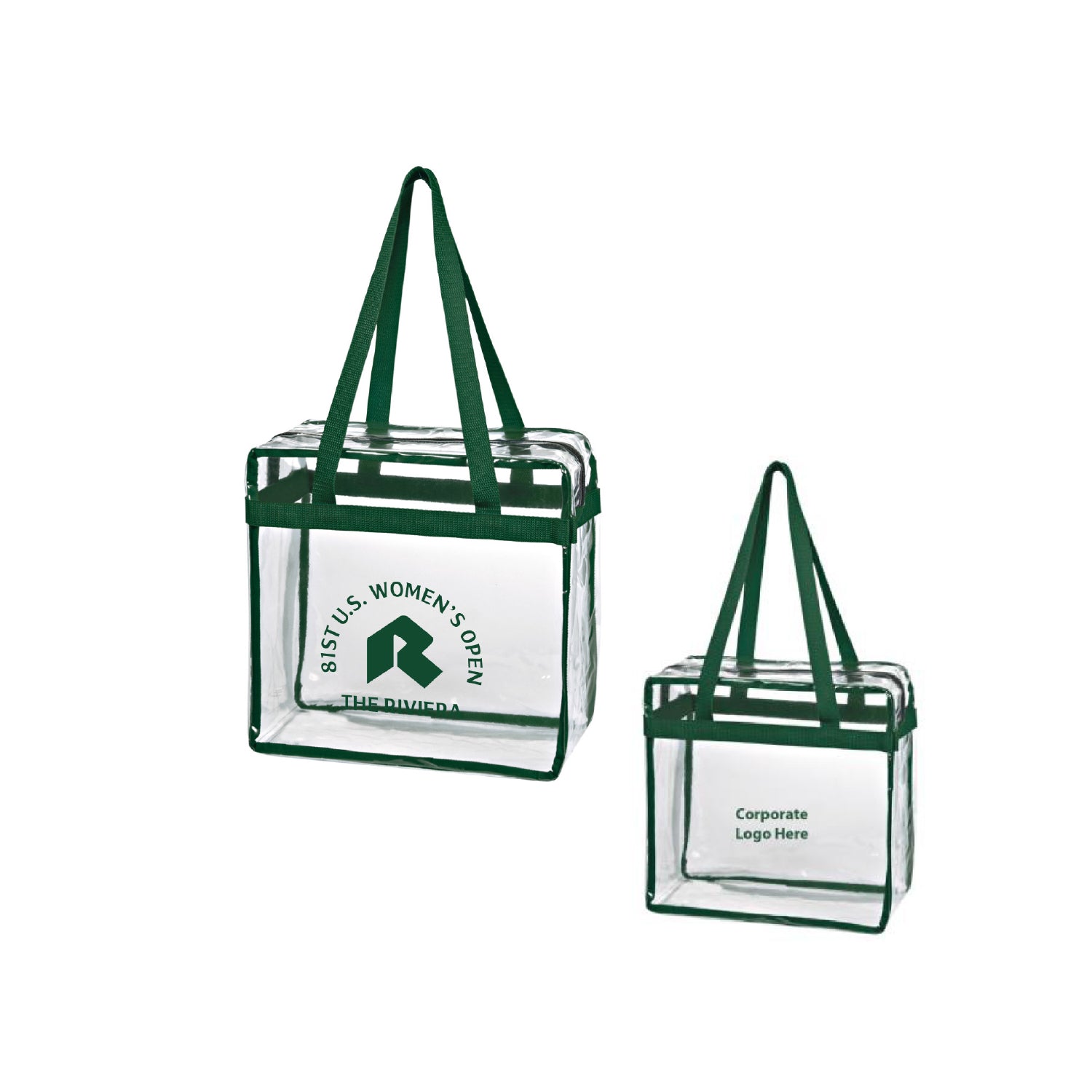 Tournament Solutions - U.S. Women's Open Clear Zipper Tote