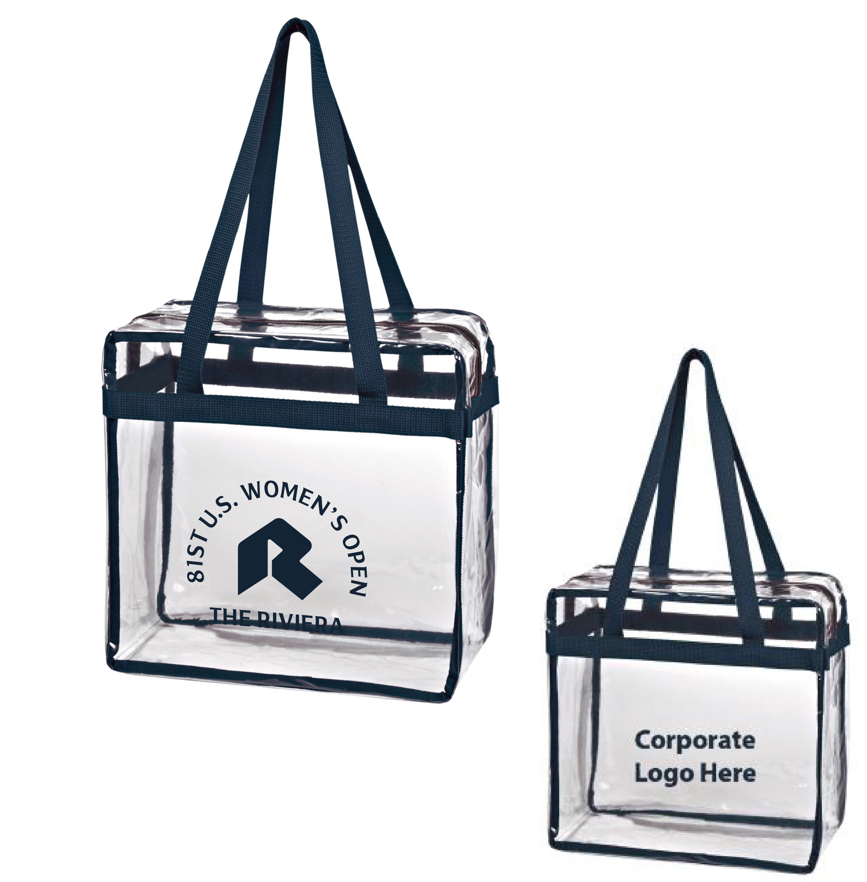 Tournament Solutions - U.S. Women's Open Clear Zipper Tote
