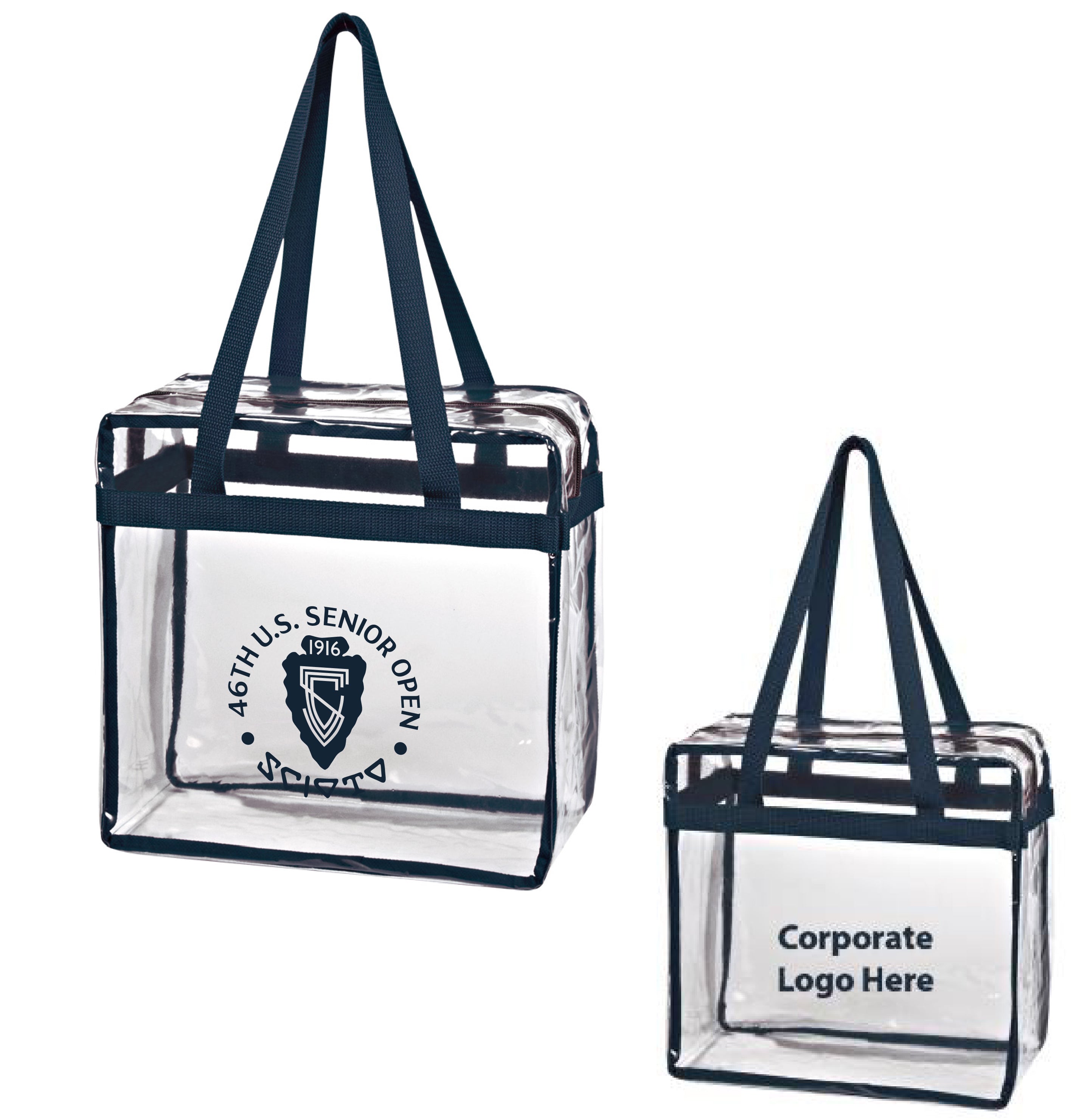 Tournament Solutions - U.S. Senior Open Clear Zipper Tote