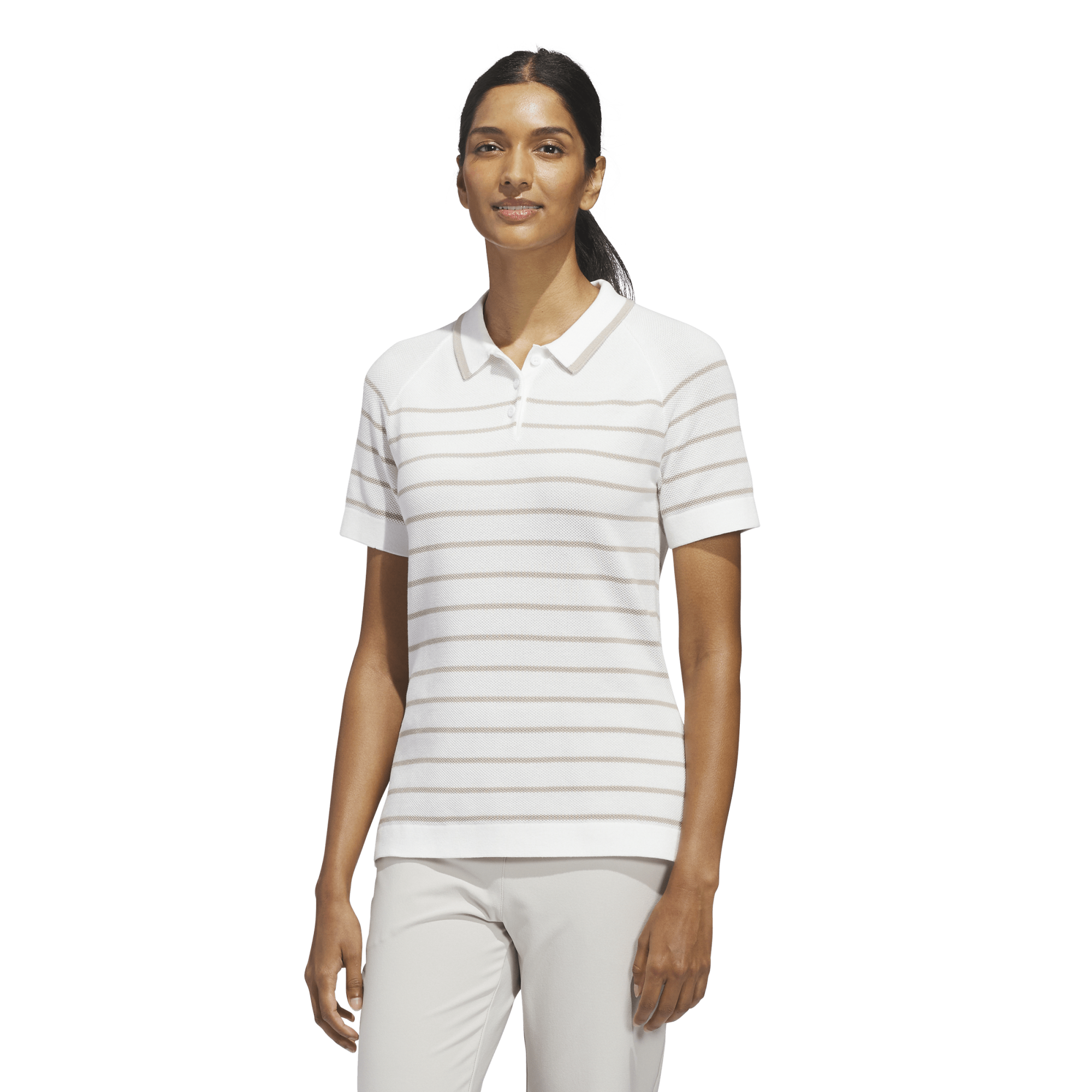Adidas - Women's Stripe Knit Polo