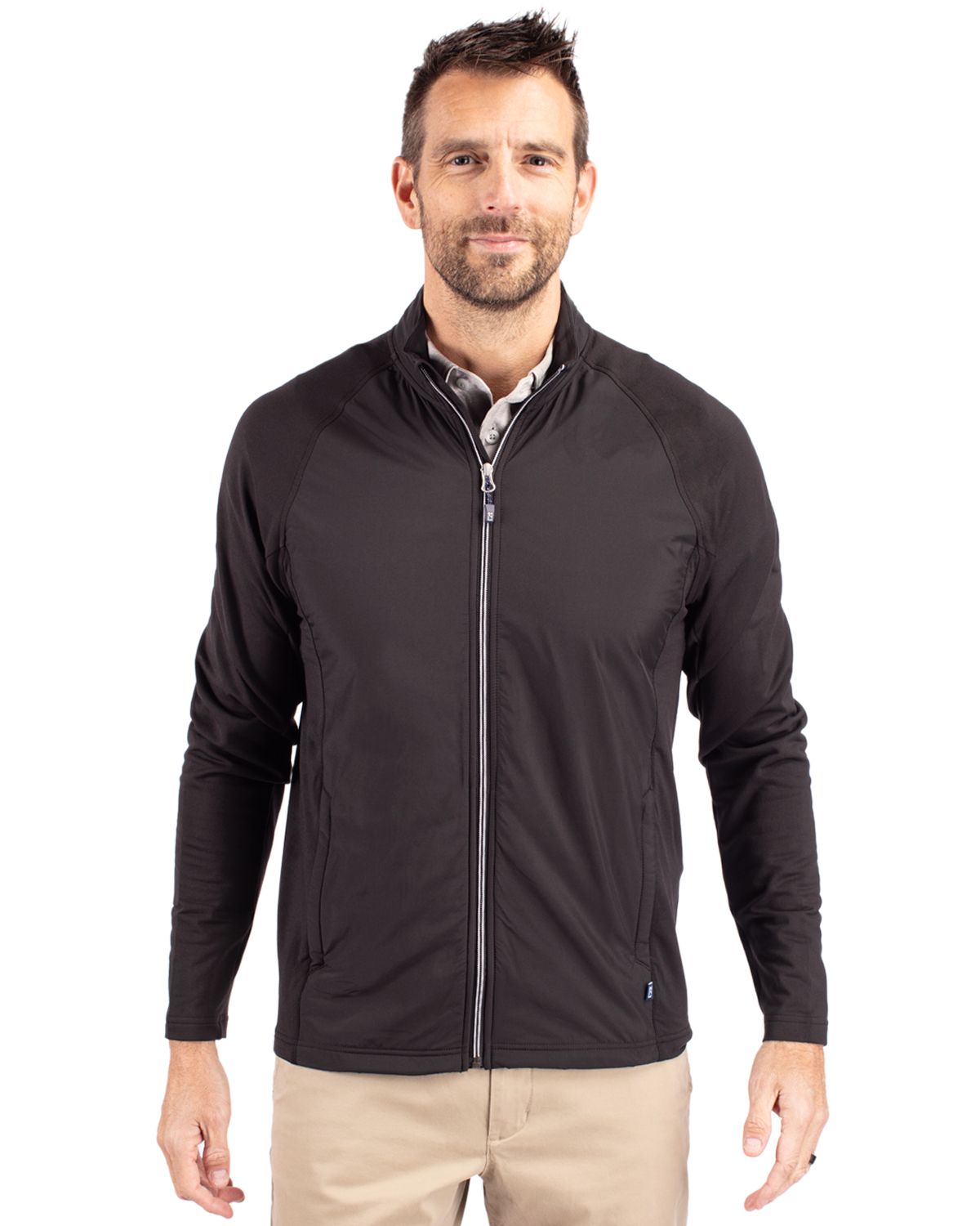 Cutter & Buck - Men's Adapt Eco Knit Full Zip Hybrid Jacket