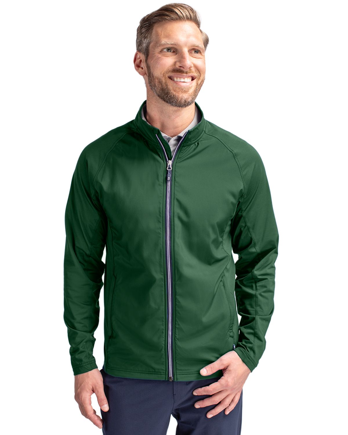 Cutter & Buck - Men's Adapt Eco Knit Full Zip Hybrid Jacket