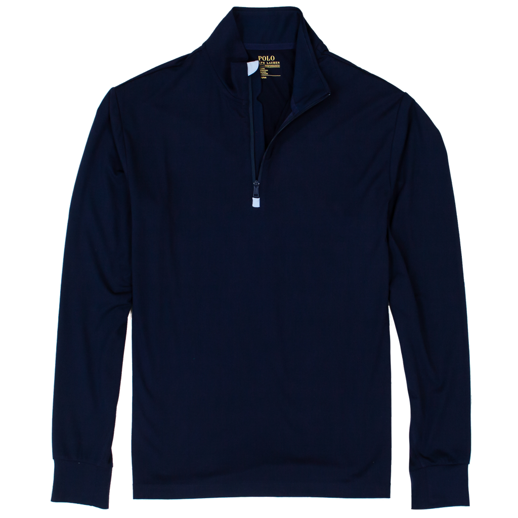 Men's Stretch Peached Jersey Quarter-Zip Pullover