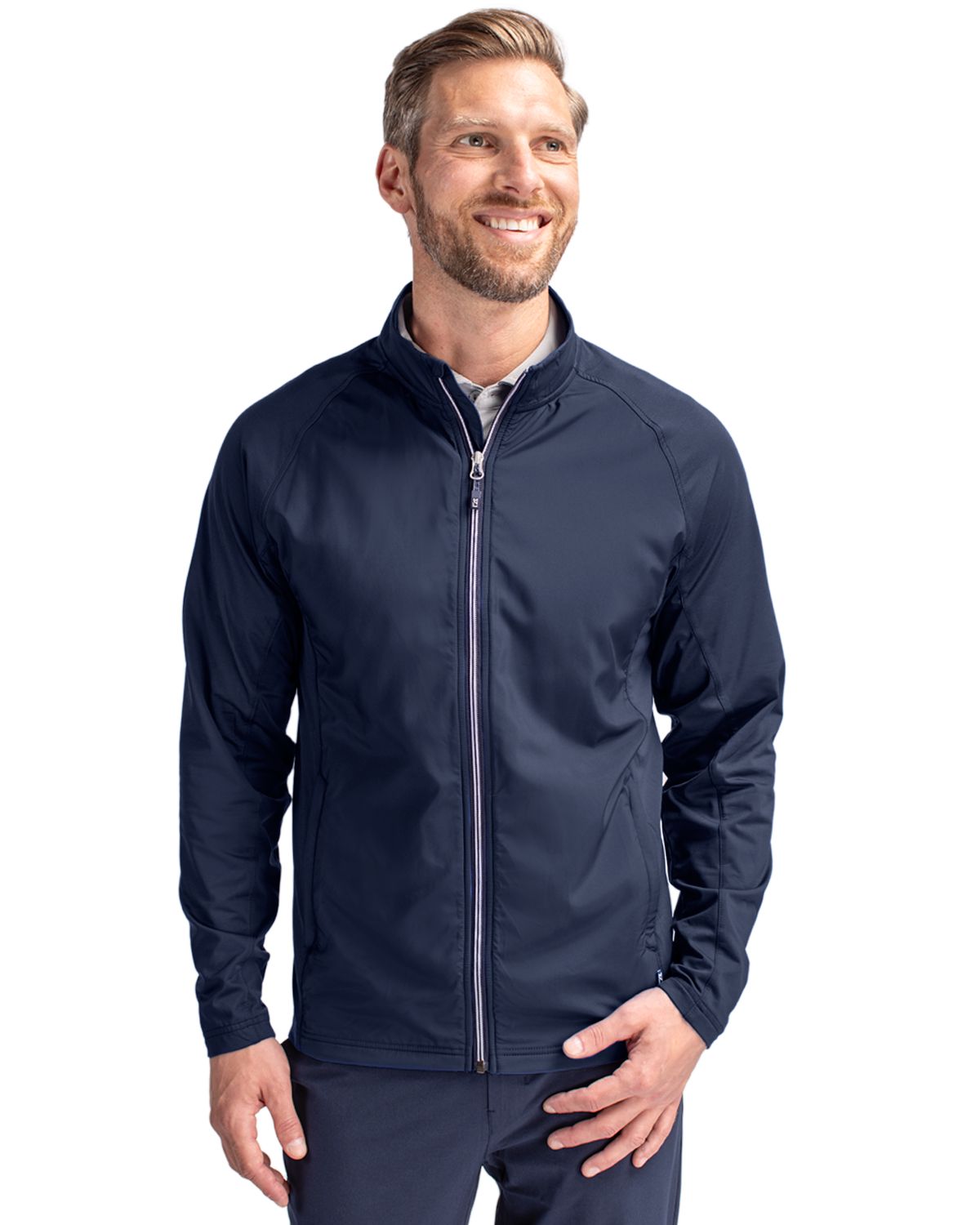 Cutter & Buck - Men's Adapt Eco Knit Full Zip Hybrid Jacket