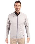 Cutter & Buck - Men's Adapt Eco Knit Full Zip Hybrid Jacket