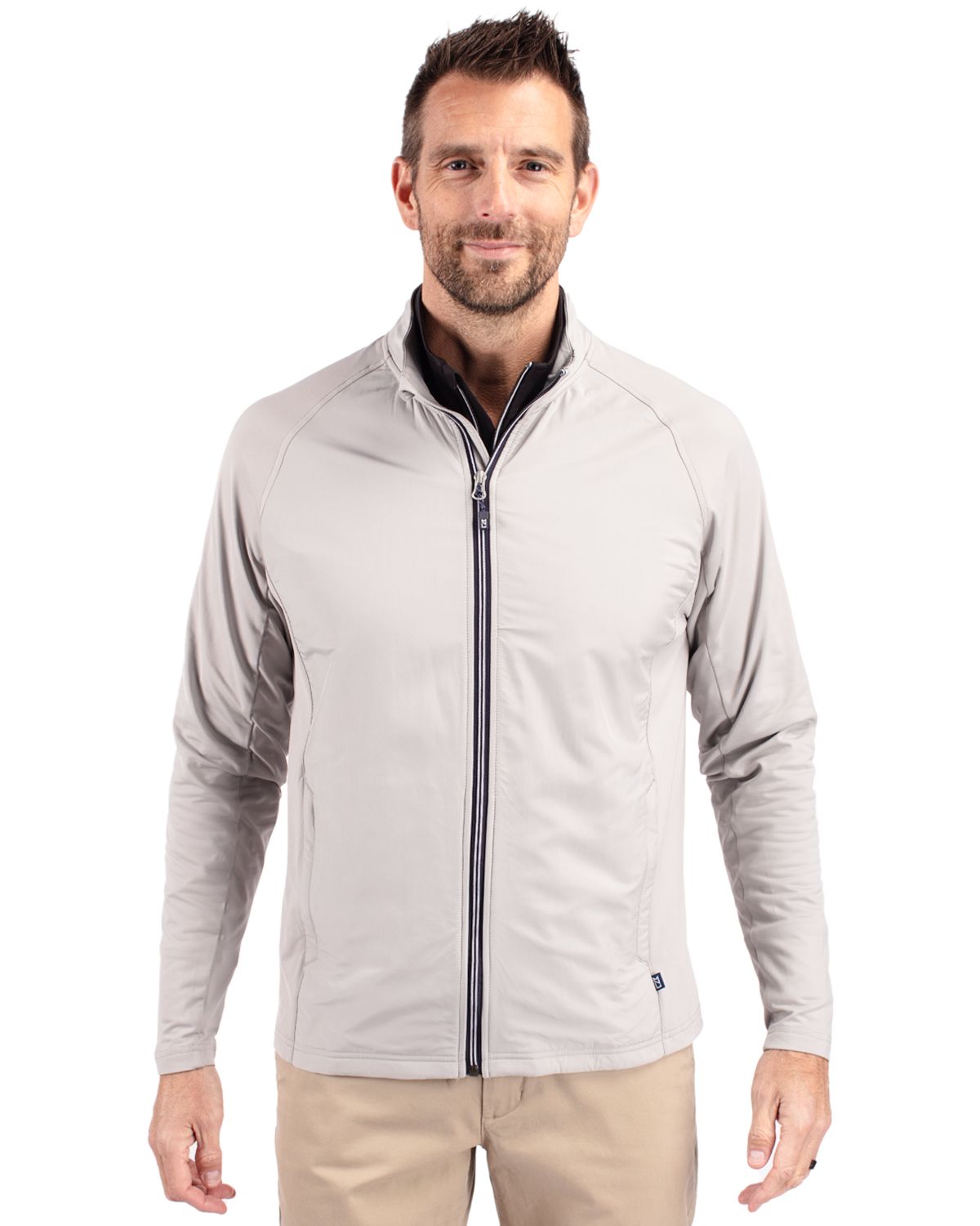 Cutter & Buck - Men's Adapt Eco Knit Full Zip Hybrid Jacket