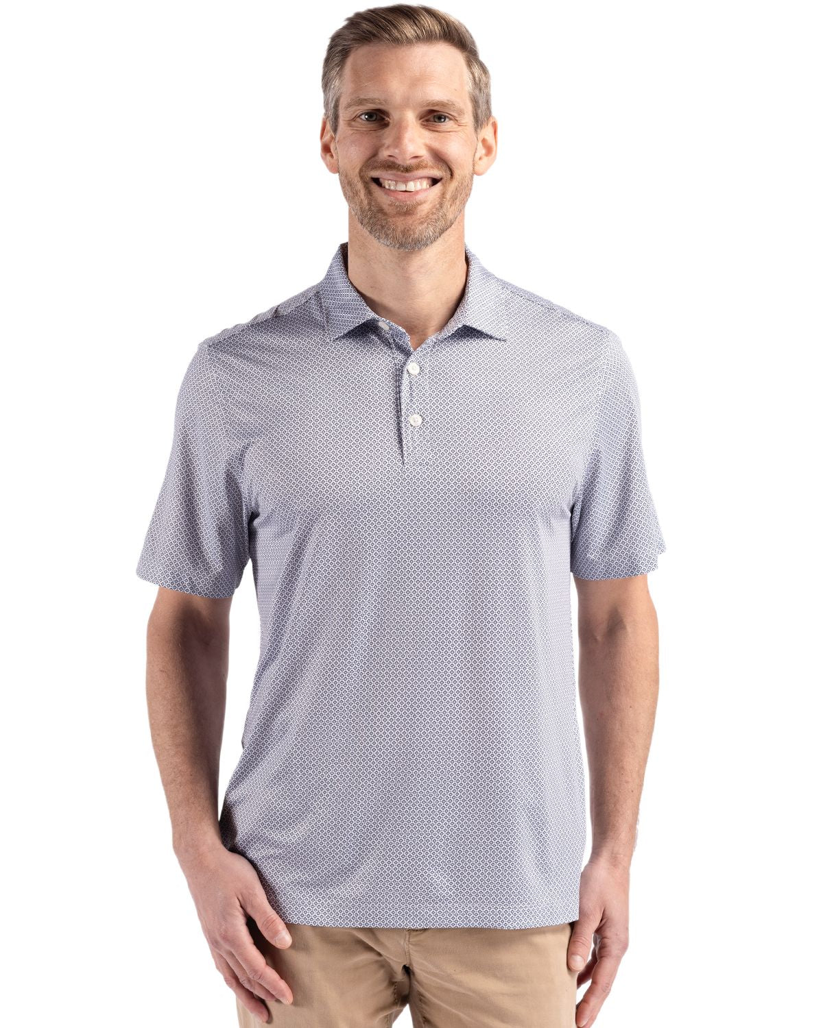 Cutter & Buck - Men's Pike Eco Diamond Dot Print Polo
