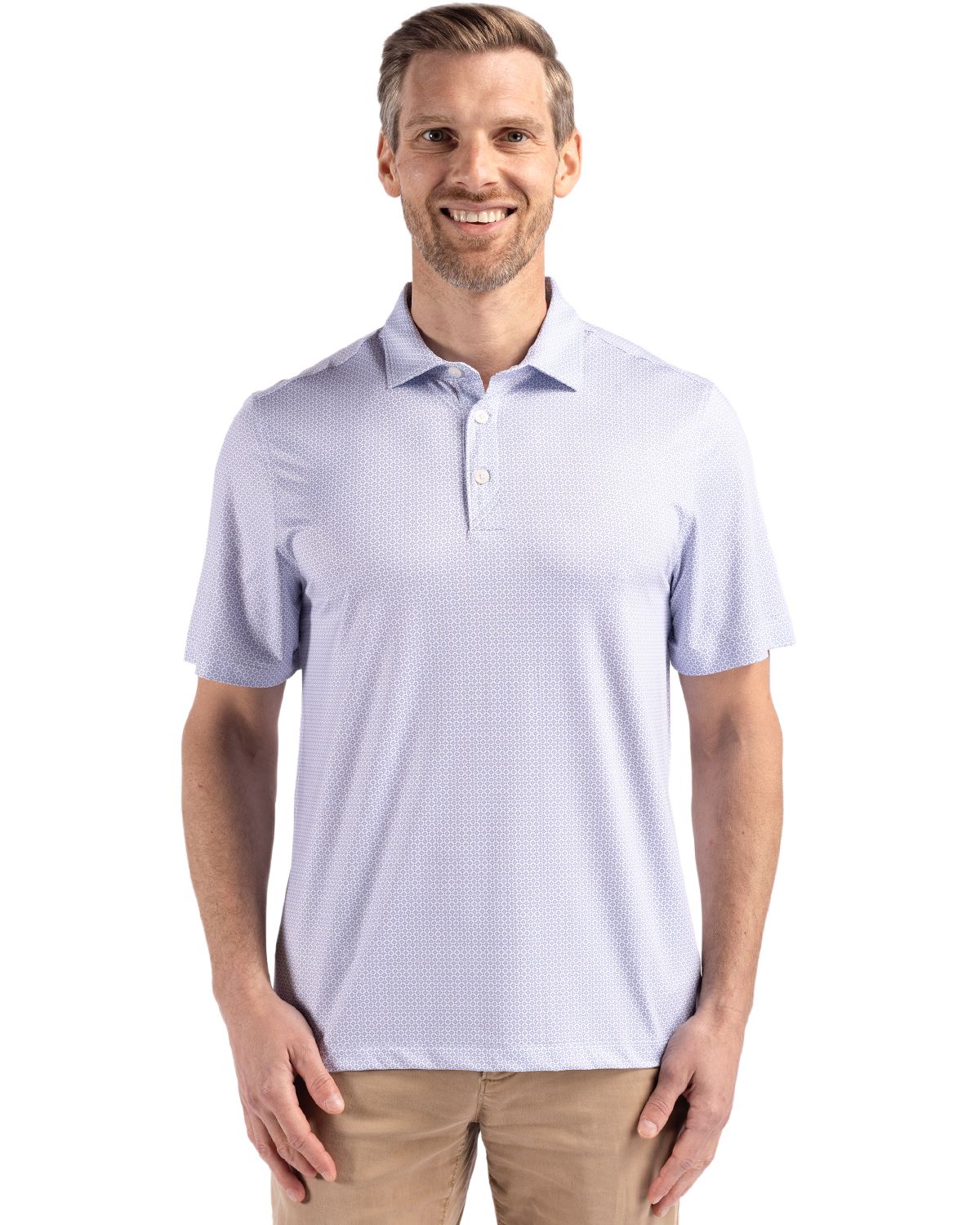 Cutter & Buck - Men's Pike Eco Diamond Dot Print Polo