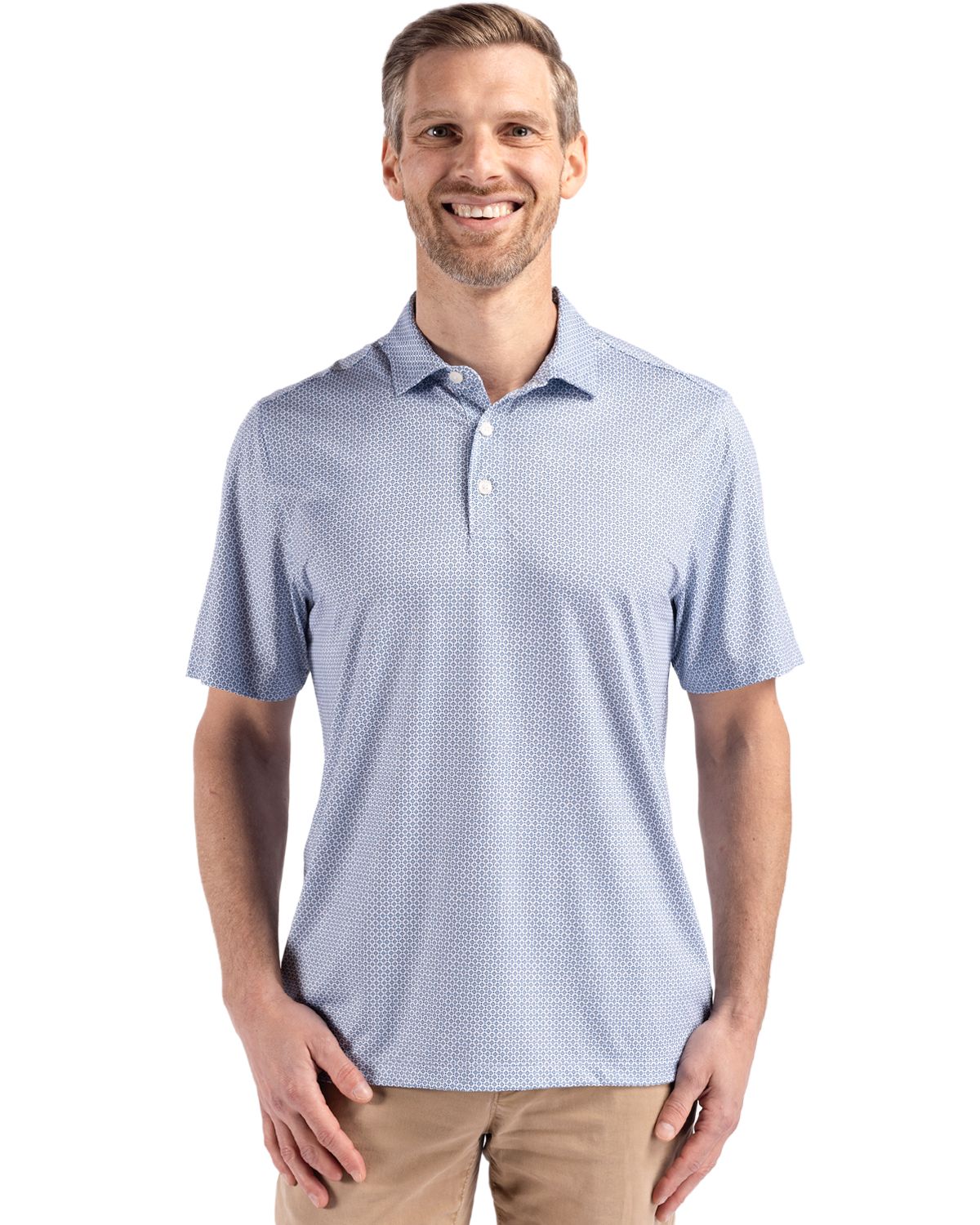 Cutter & Buck - Men's Pike Eco Diamond Dot Print Polo