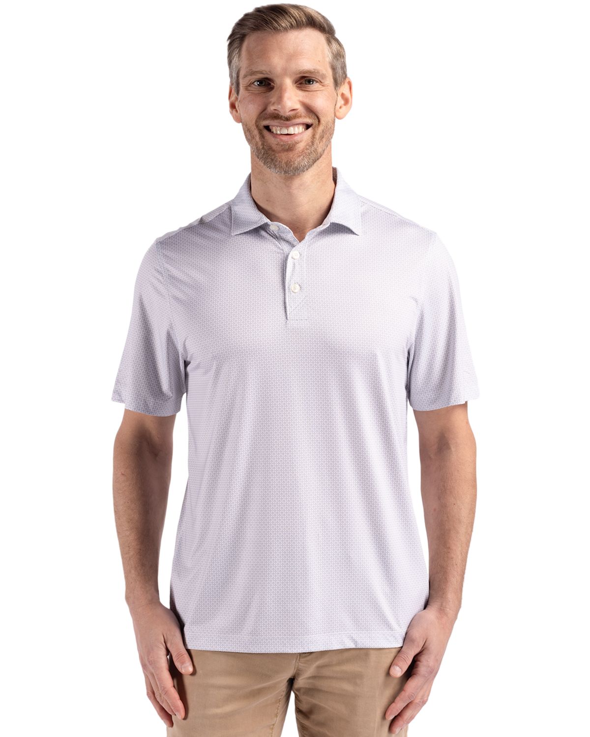 Cutter & Buck - Men's Pike Eco Diamond Dot Print Polo