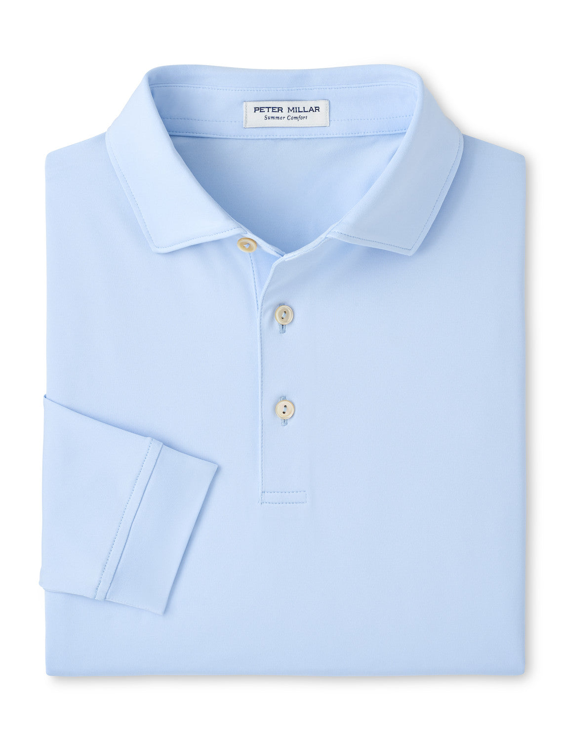 Peter Millar - Men's Solid Long-Sleeve Performance Polo (Spring)