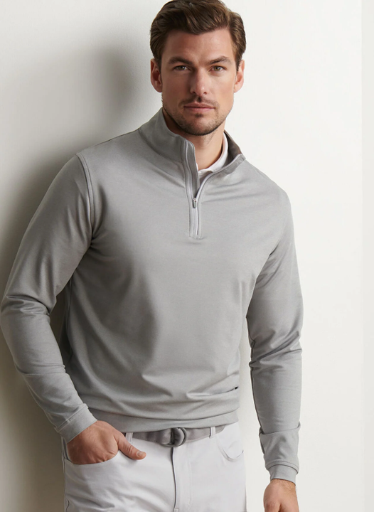Peter Millar - Men's Perth Mélange Performance Quarter-Zip