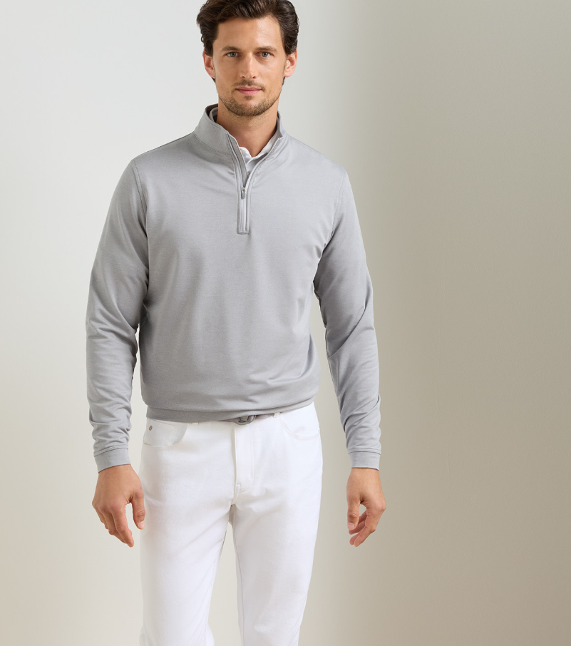 Peter Millar - Men's Perth Mélange Performance Quarter-Zip
