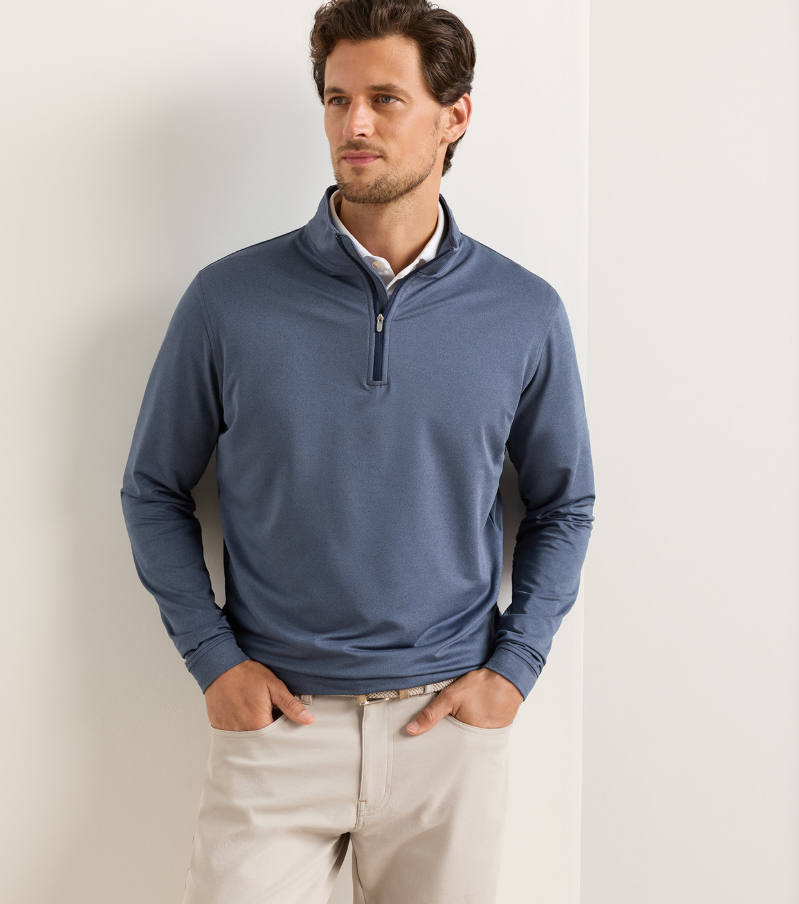Peter Millar - Men's Perth Mélange Performance Quarter-Zip