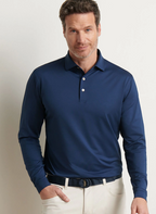 Peter Millar - Men's Solid Long-Sleeve Performance Polo