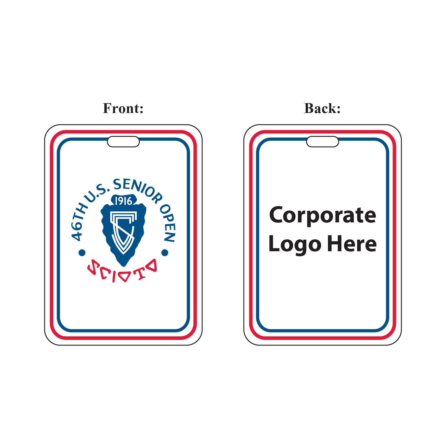 Tournament Solutions - U.S. Senior Open Plastic Bag Tag