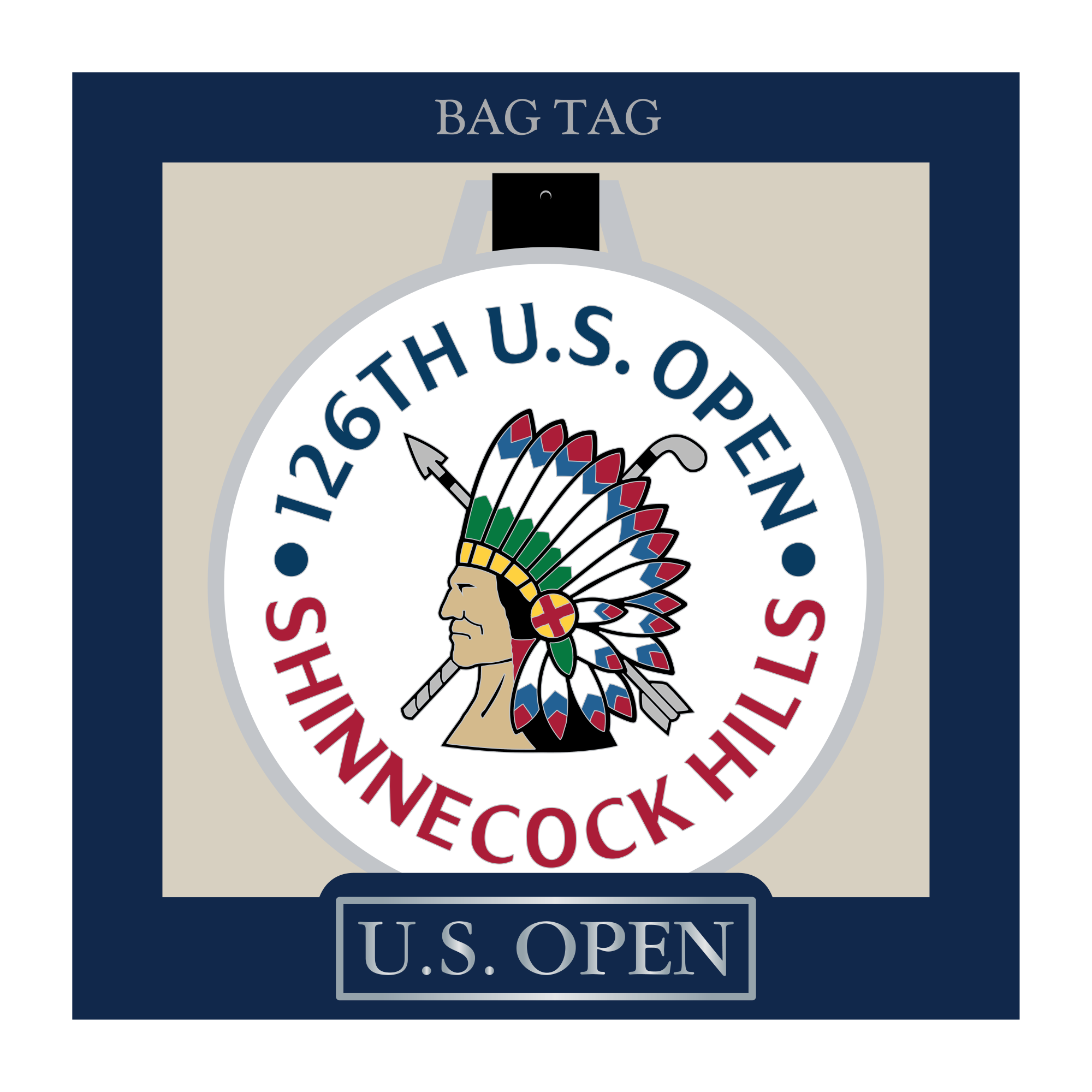 Ahead - Metal Bag Tag