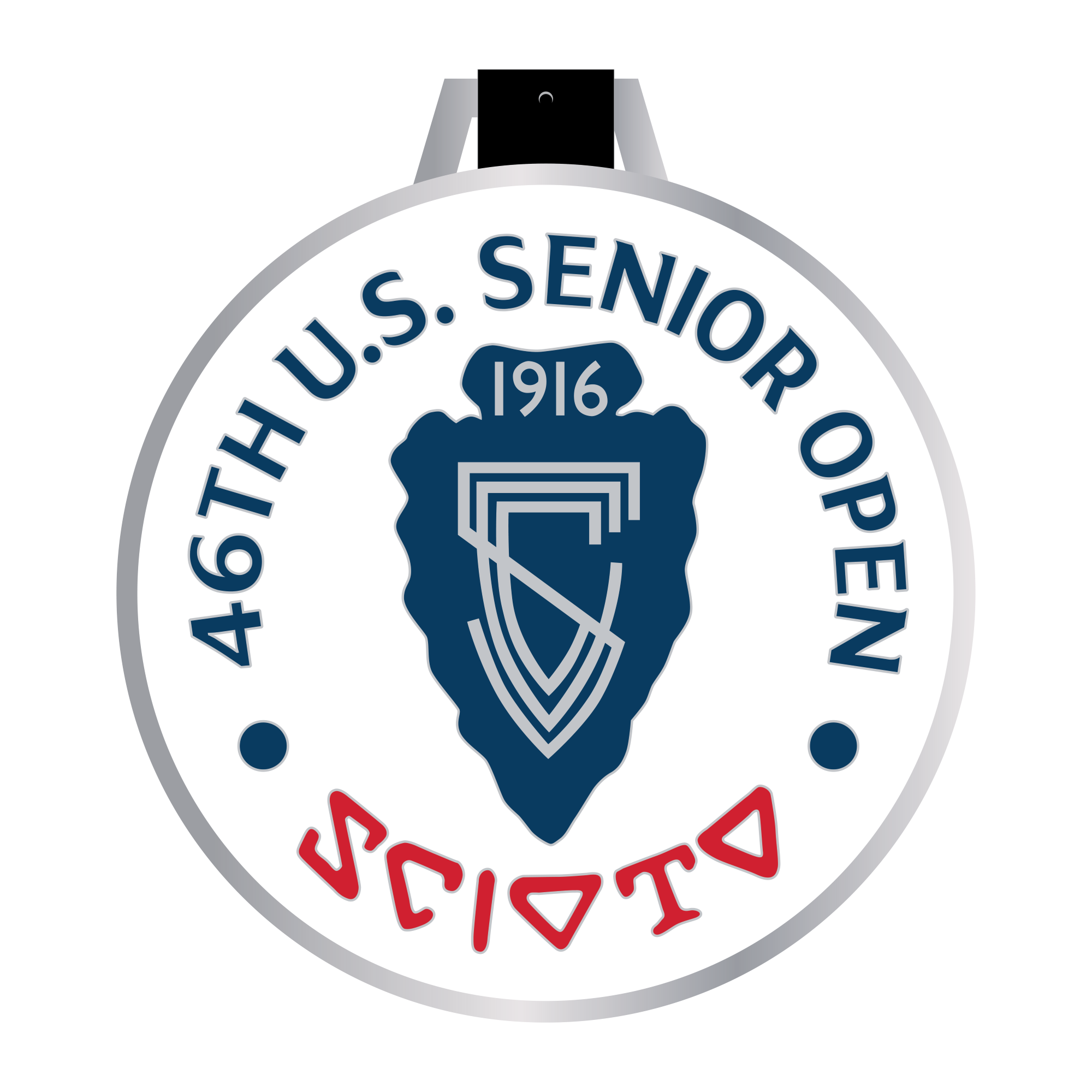 Ahead - Metal Bag Tag