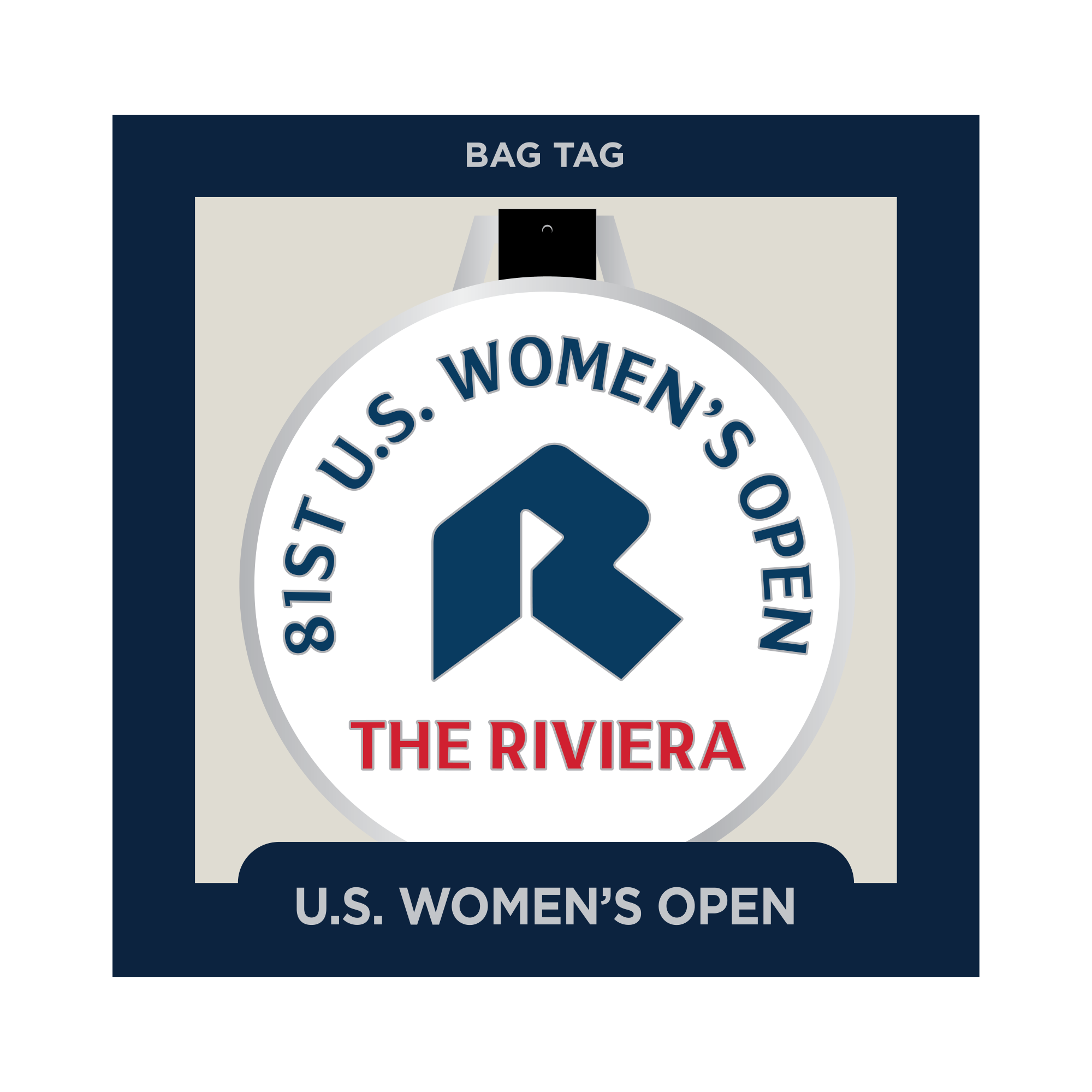 Ahead - Metal Bag Tag