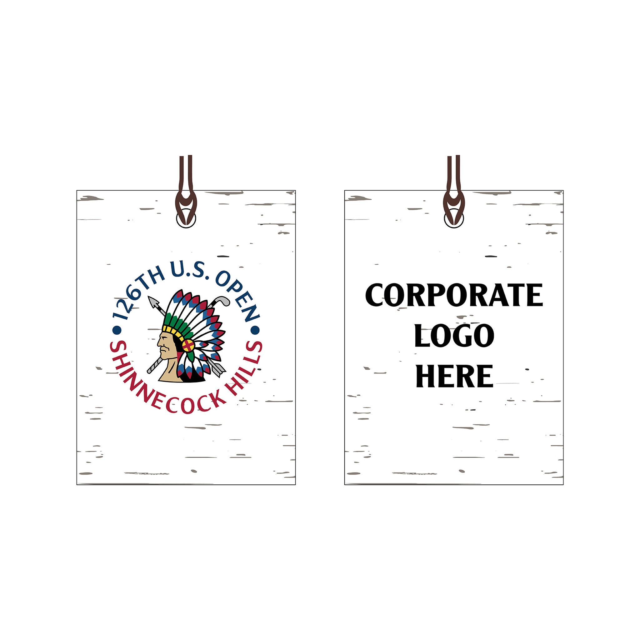 Signs By The Sea - Wooden Bag Tag