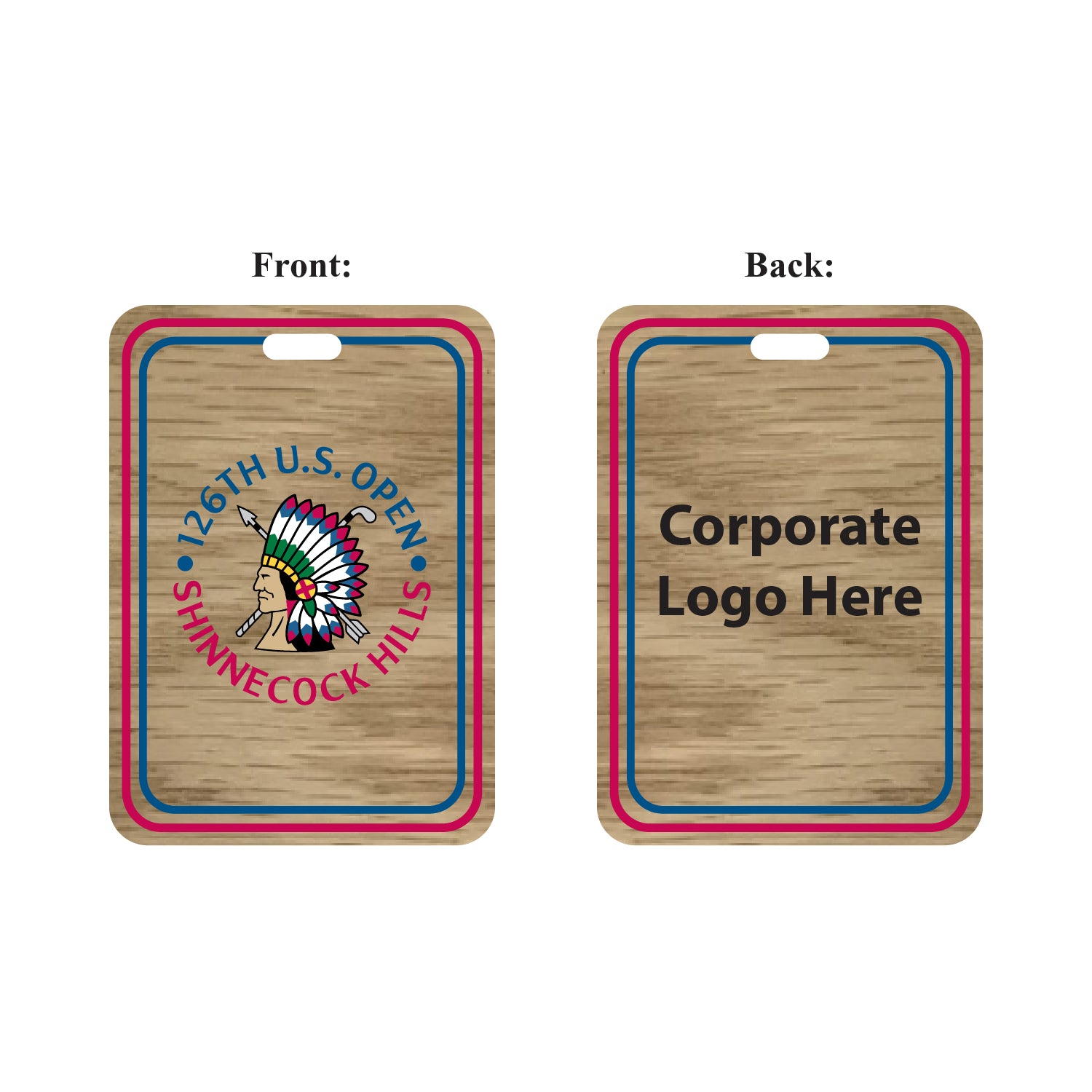 Tournament Solutions - Wooden Bag Tag