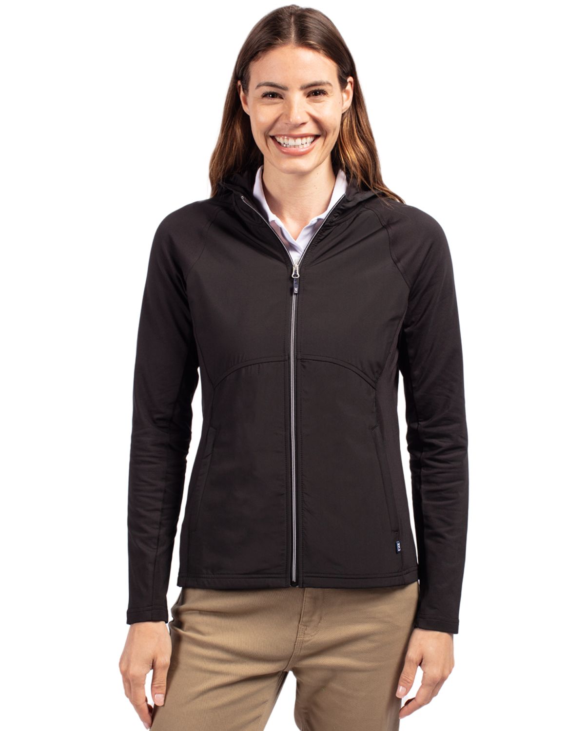 Cutter & Buck - Women's Adapt Eco Knit Hybrid Full Zip Jacket