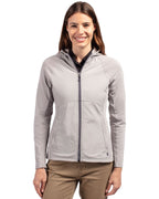 Cutter & Buck - Women's Adapt Eco Knit Hybrid Full Zip Jacket