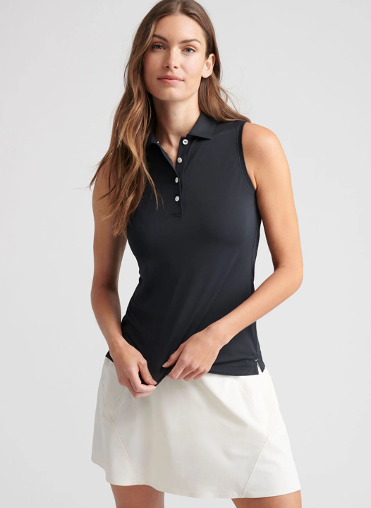 Peter Millar - Women's Banded Sport Mesh Sleeveless Polo
