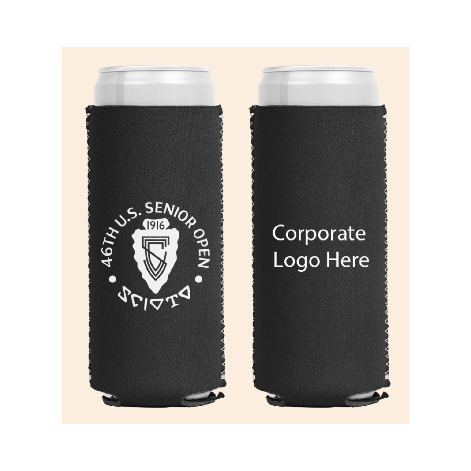 Tournament Solutions - U.S. Senior Open Slim Can Koozie