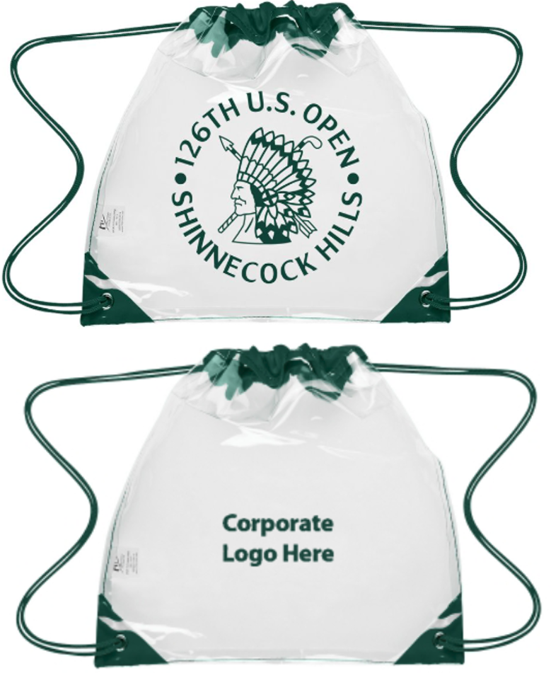Tournament Solutions - U.S. Open Clear Drawstring Bag
