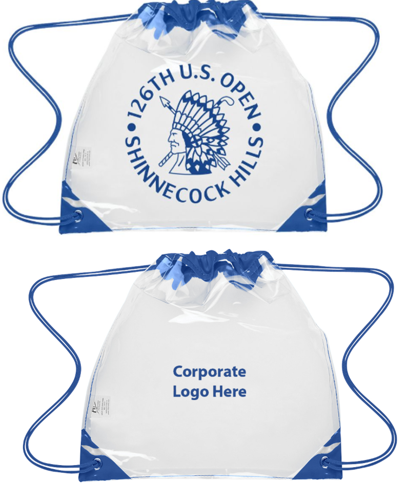 Tournament Solutions - U.S. Open Clear Drawstring Bag