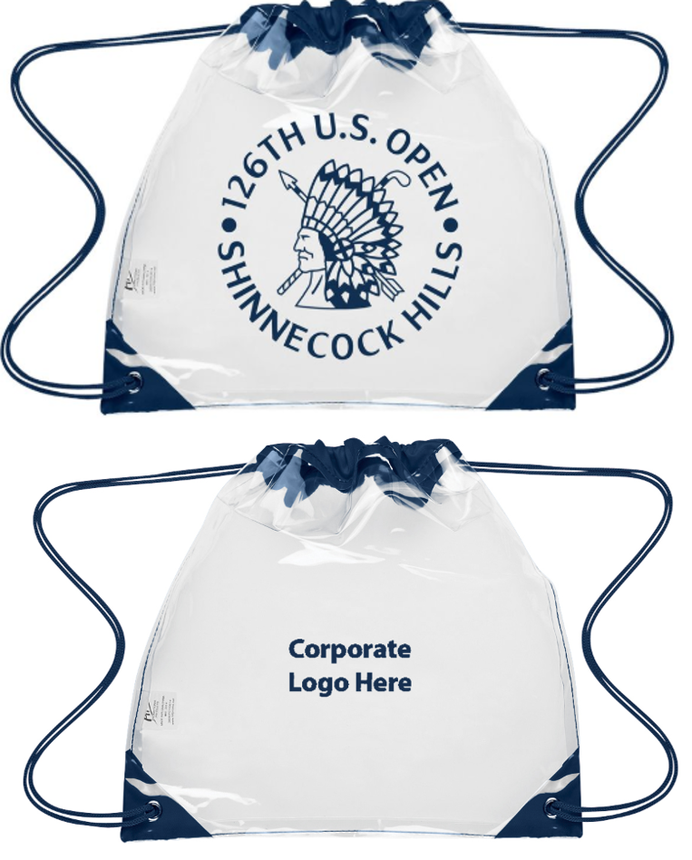 Tournament Solutions - U.S. Open Clear Drawstring Bag
