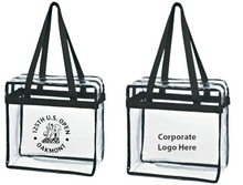 Load image into Gallery viewer, Clear Zipper Tote (4 Colors)
