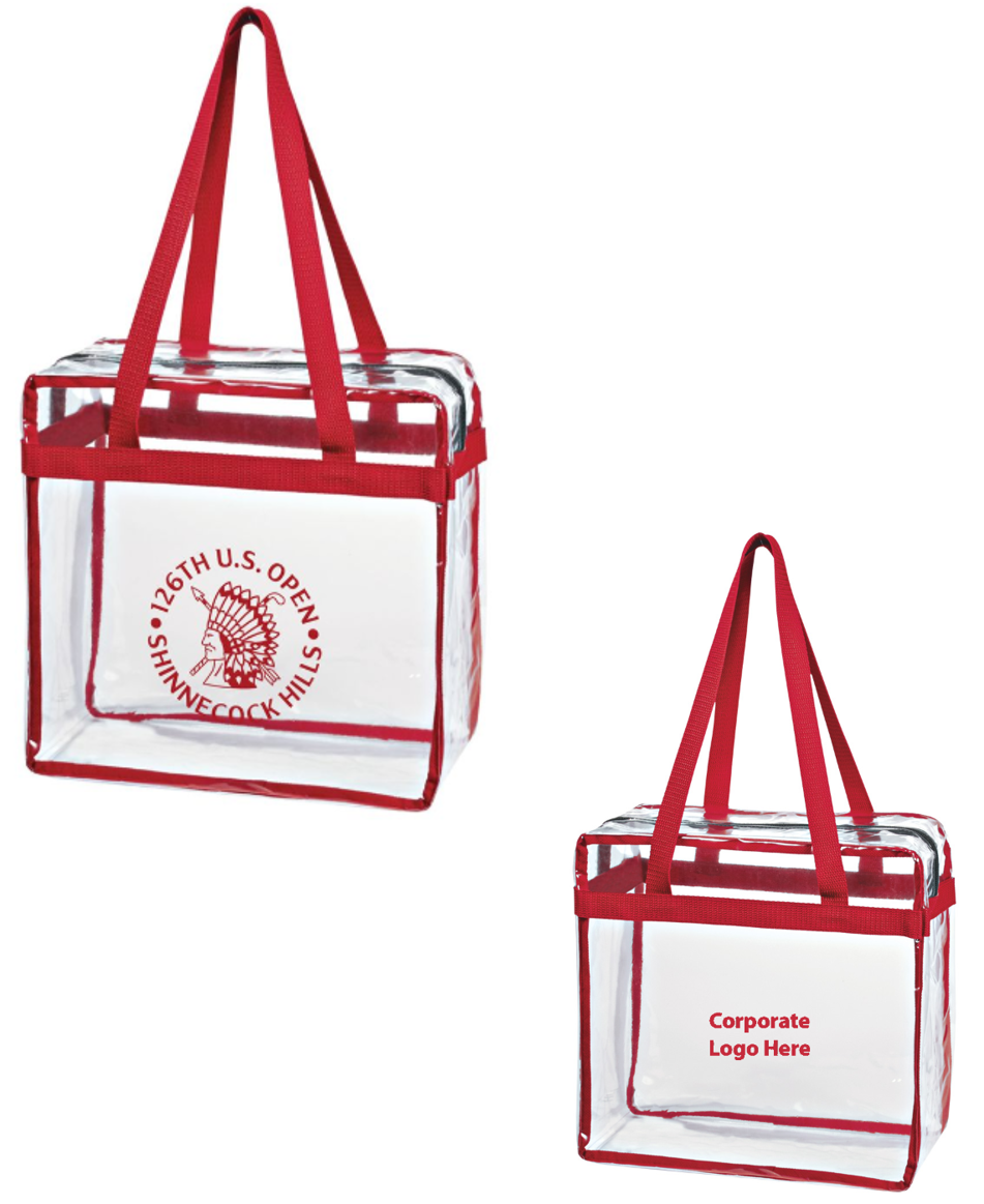 Tournament Solutions - U.S. Open Clear Zipper Tote