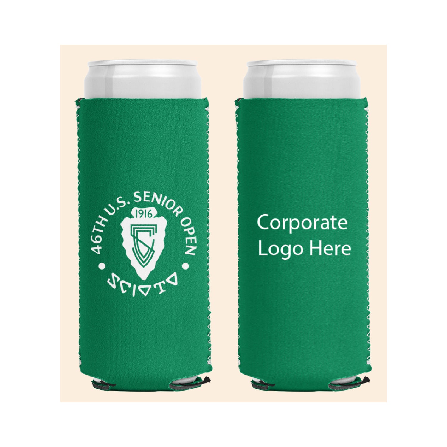 Tournament Solutions - U.S. Senior Open Slim Can Koozie